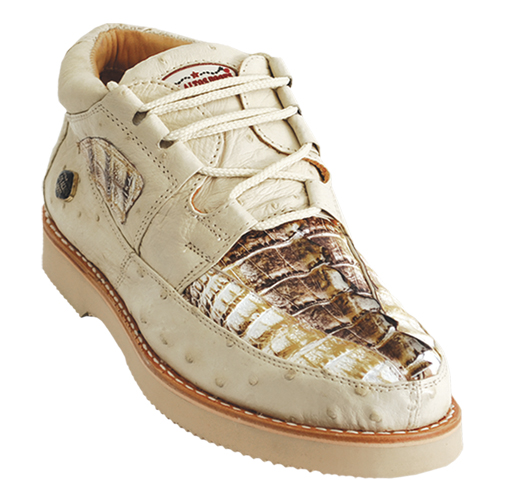 Los Altos Natural Genuine Crocodile / Ostrich Casual Shoes ZA050249